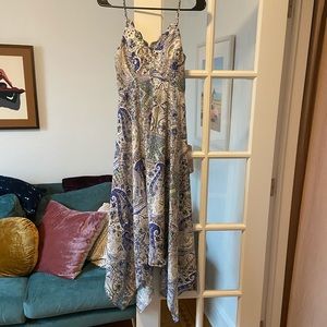 Patterned midi dress